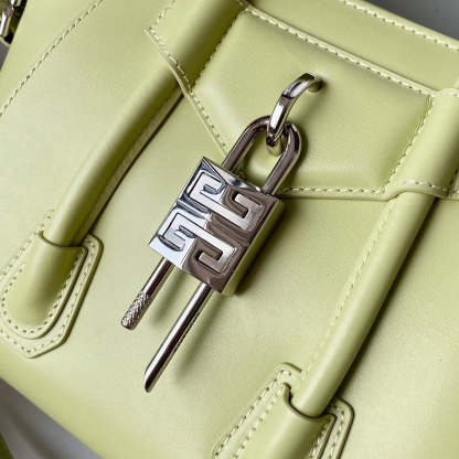 gv Mini Antigona Lock Bag Khaki For Women, Handbags, Shoulder Bags 8.7in/22cm GVC