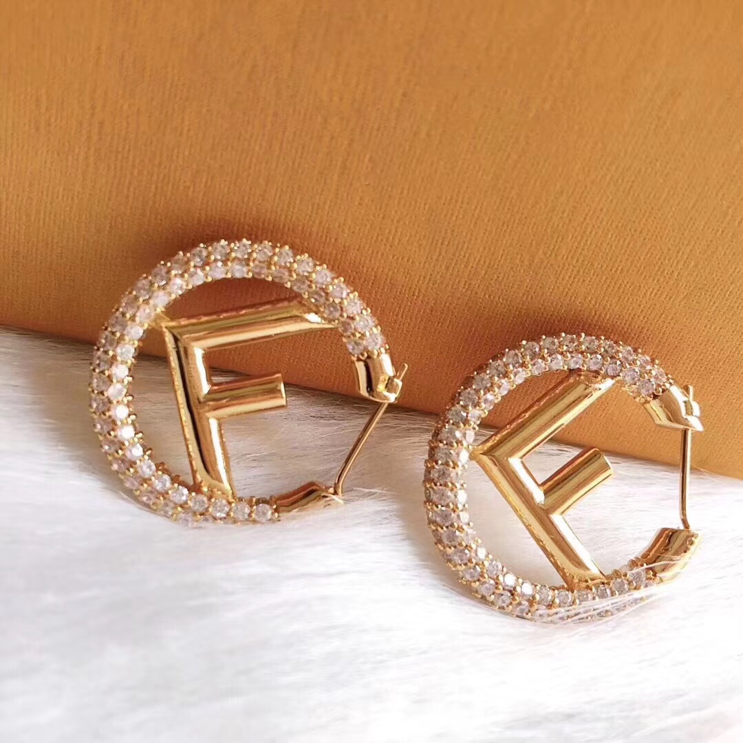 FD LOGO EARRINGS