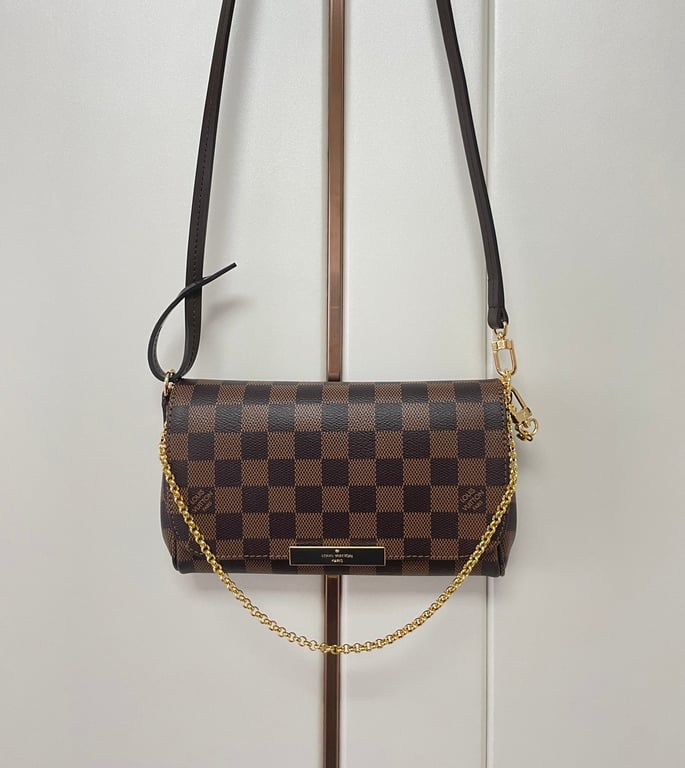 LUV FELICIE POCHETTE DAMIER AZUR 21CM