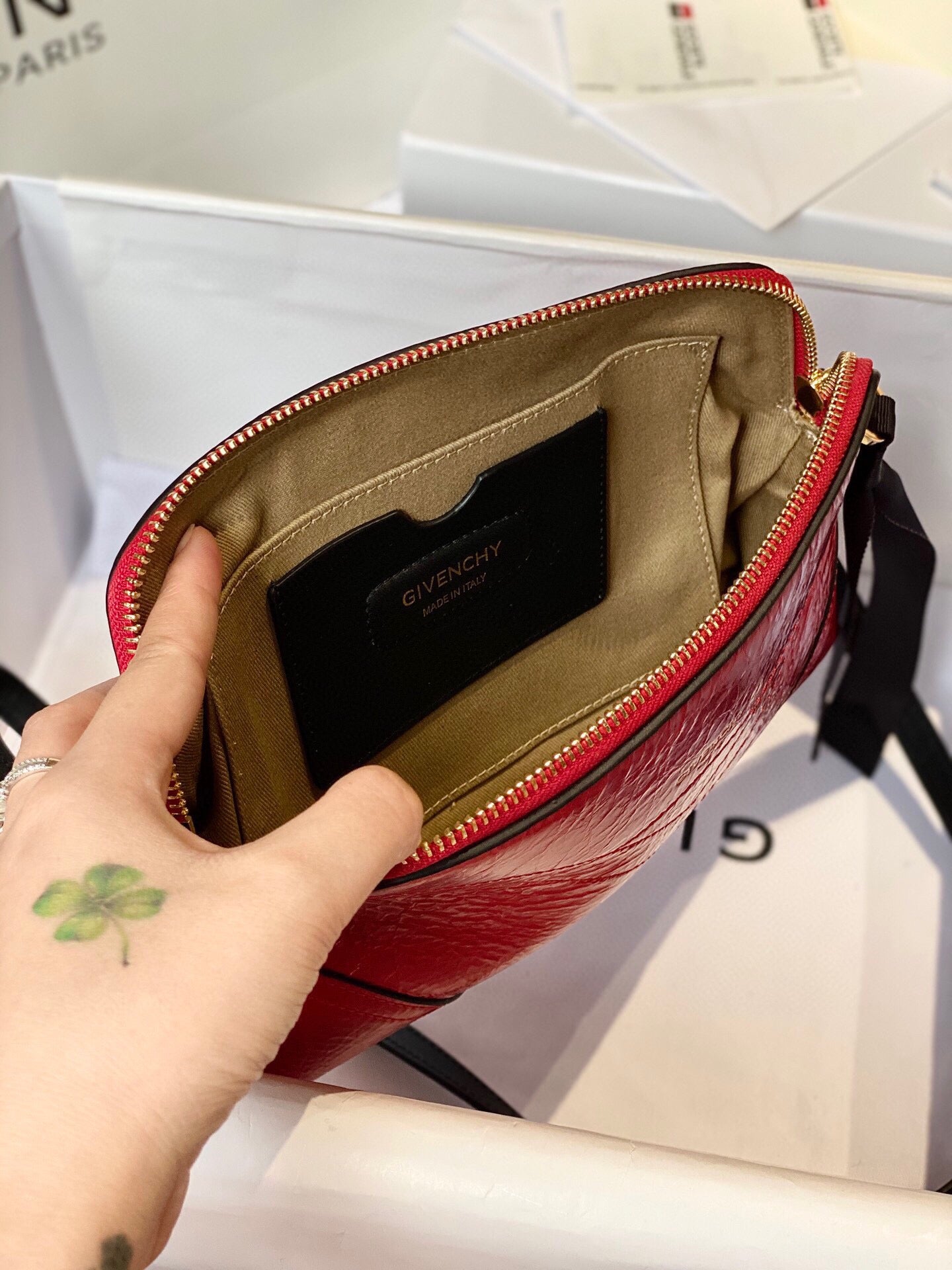 gv AAA Quality Messenger Bag Red For Women, Handbags, Shoulder And Crossbody Bags 9.8in/25cm GVC