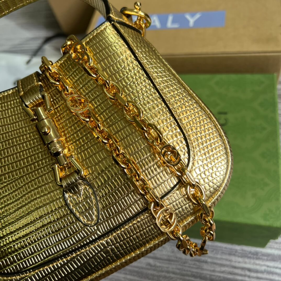 GC 675799 Jackiemini Leather golden color 19cm