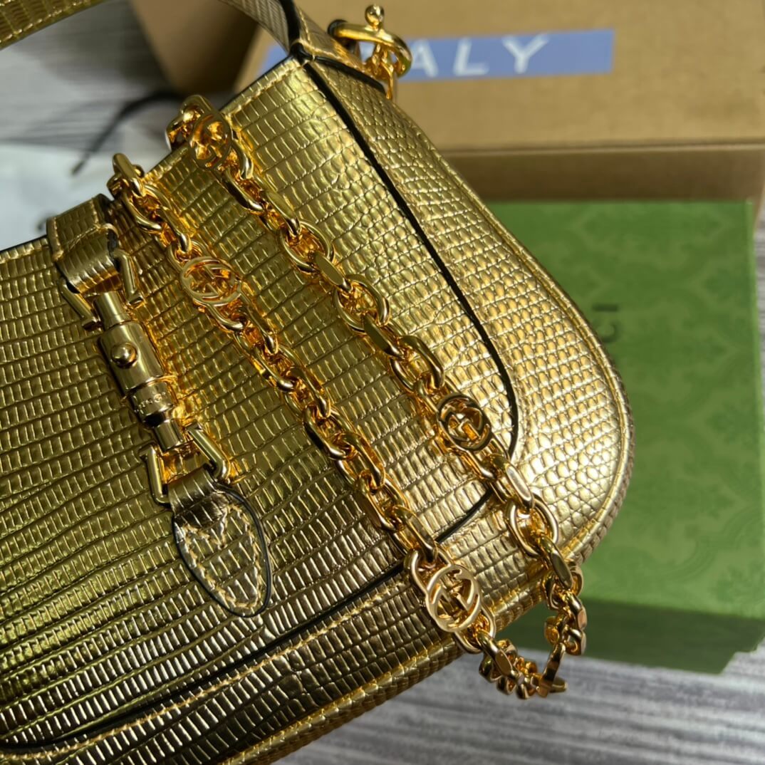 GC 675799 Jackiemini Leather golden color 19cm