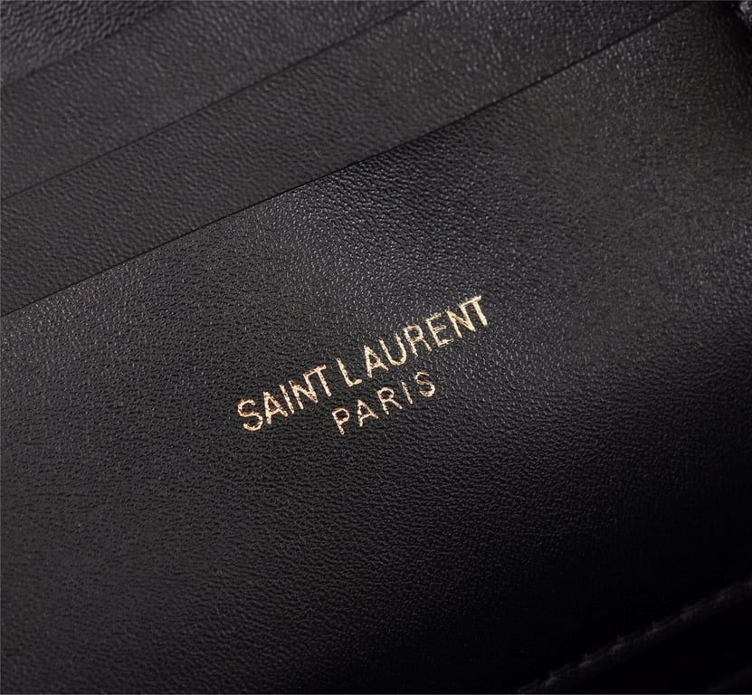 SAINT LAURENT LOU CAMERA BAG IN QUILTED LEATHER GOLD HARDWARE BLACK 18CM
