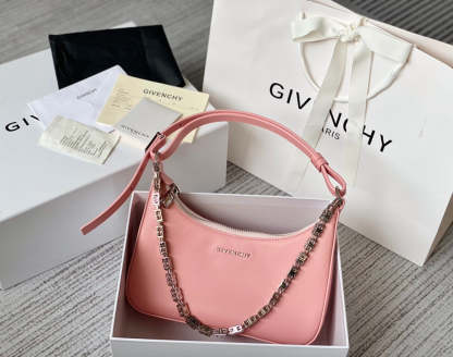 gv Small Moon Cut Out Bag Pink For Women, Handbags, Shoulder Bags 9.8in/25cm GVC