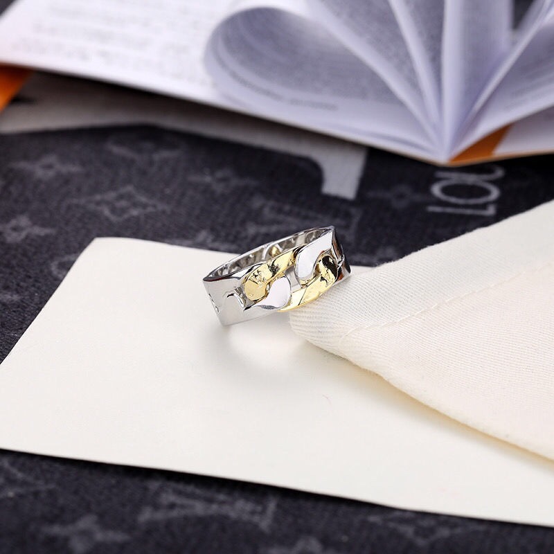 LV SILVER RING