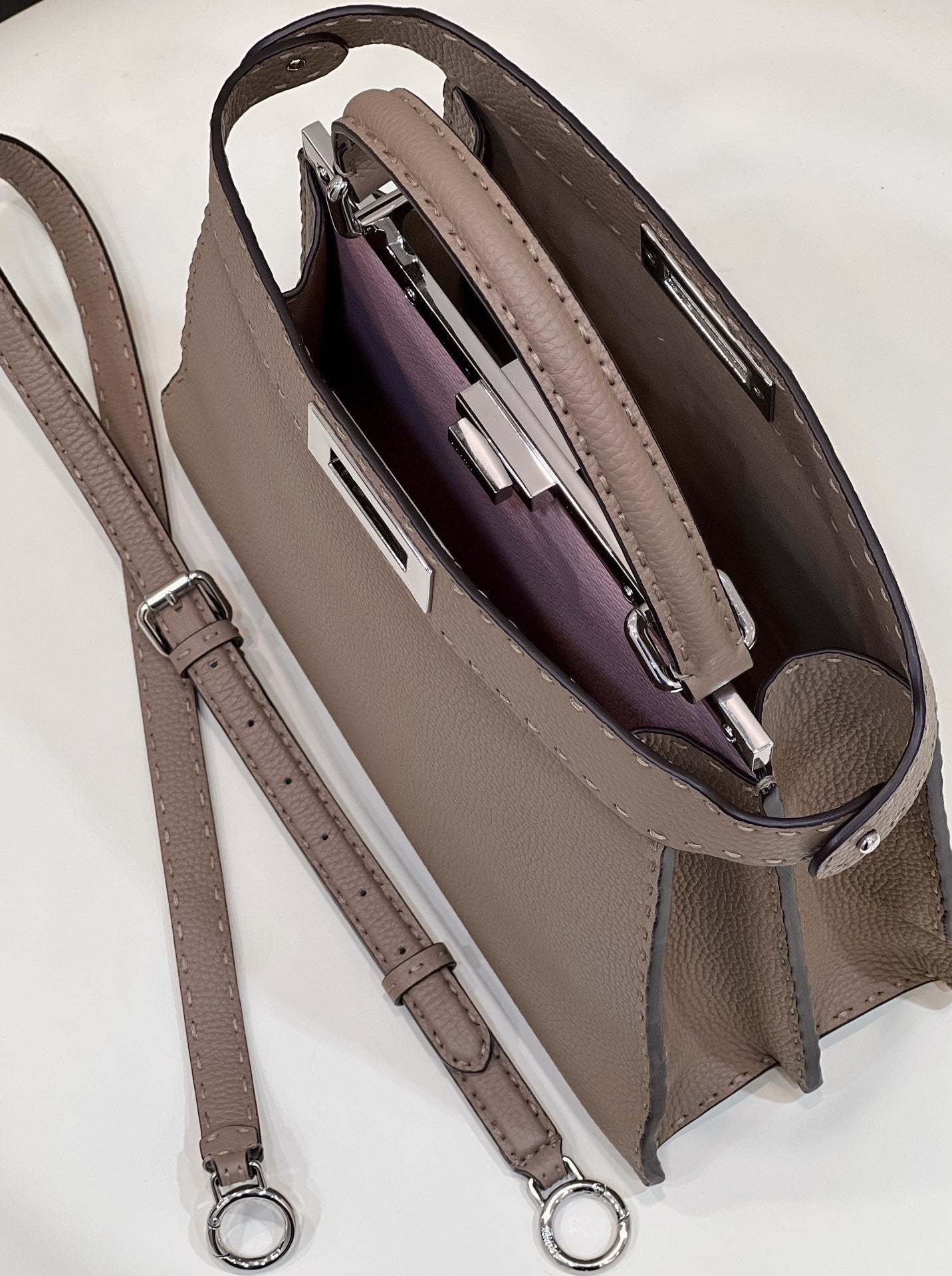 FI Peekaboo ISeeU Medium Brown For Women, Women&#8217;s Handbags, Shoulder Bags 13.1in/33.5cm FF