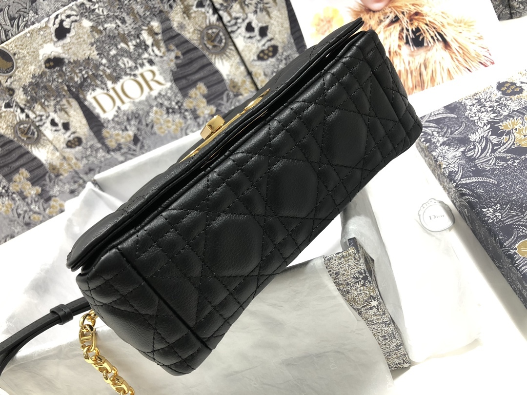 DOR SMALL CARO BLACK SUPPLE CANNAGE CALFSKIN 20CM M9241UWHC_M900