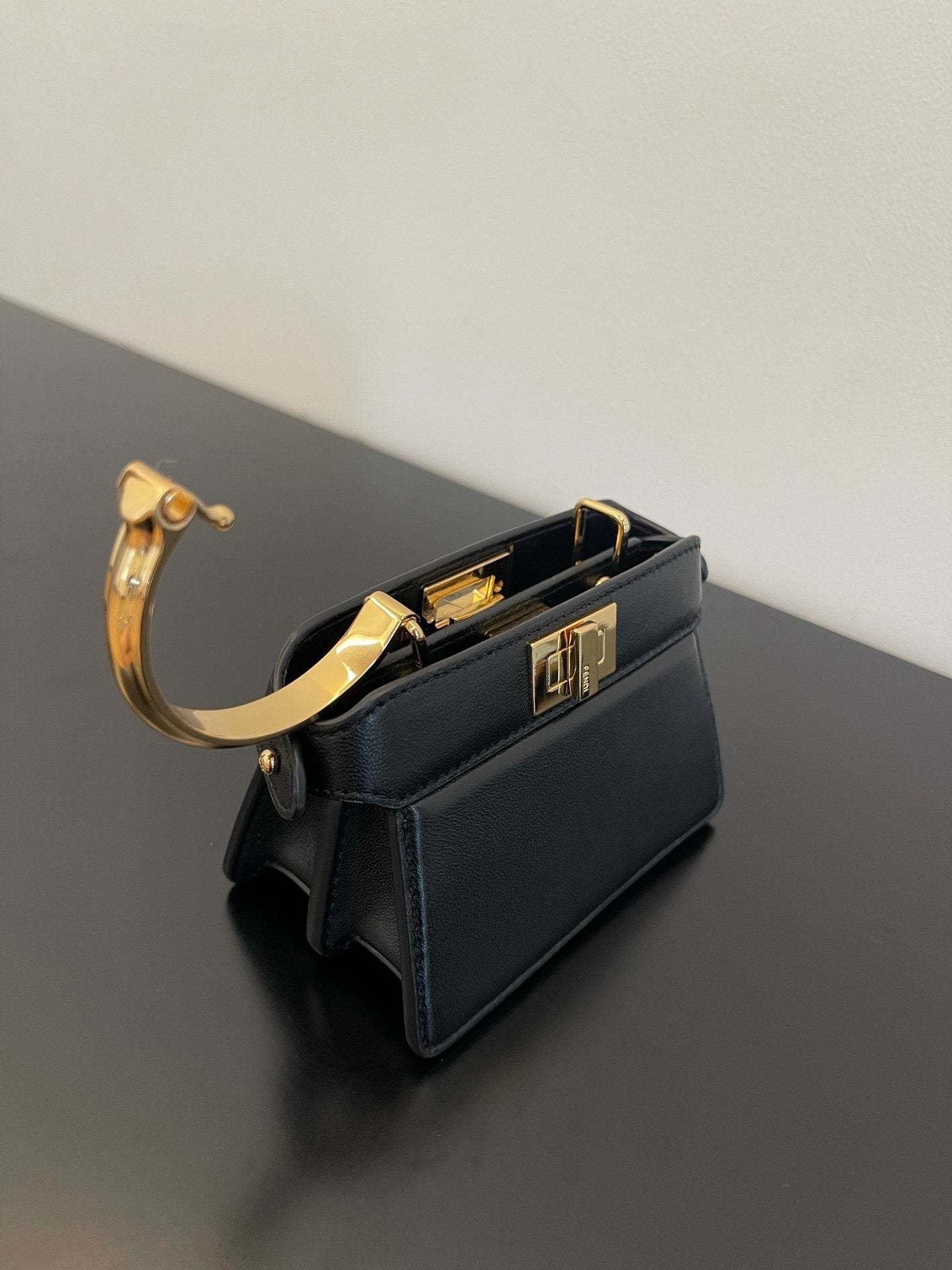 FI Peekaboo ISeeU Petite Black Micro Bag For Woman 11cm/4.5in