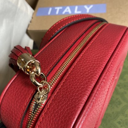 gg Soho Small Disco Bag Red For Women, Women&#8217;s Bags, Shoulder And Crossbody Bags 8in/21cm gg 308364