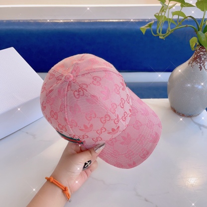 GG X ADIDAS BASEBALL CAP HAT PINK
