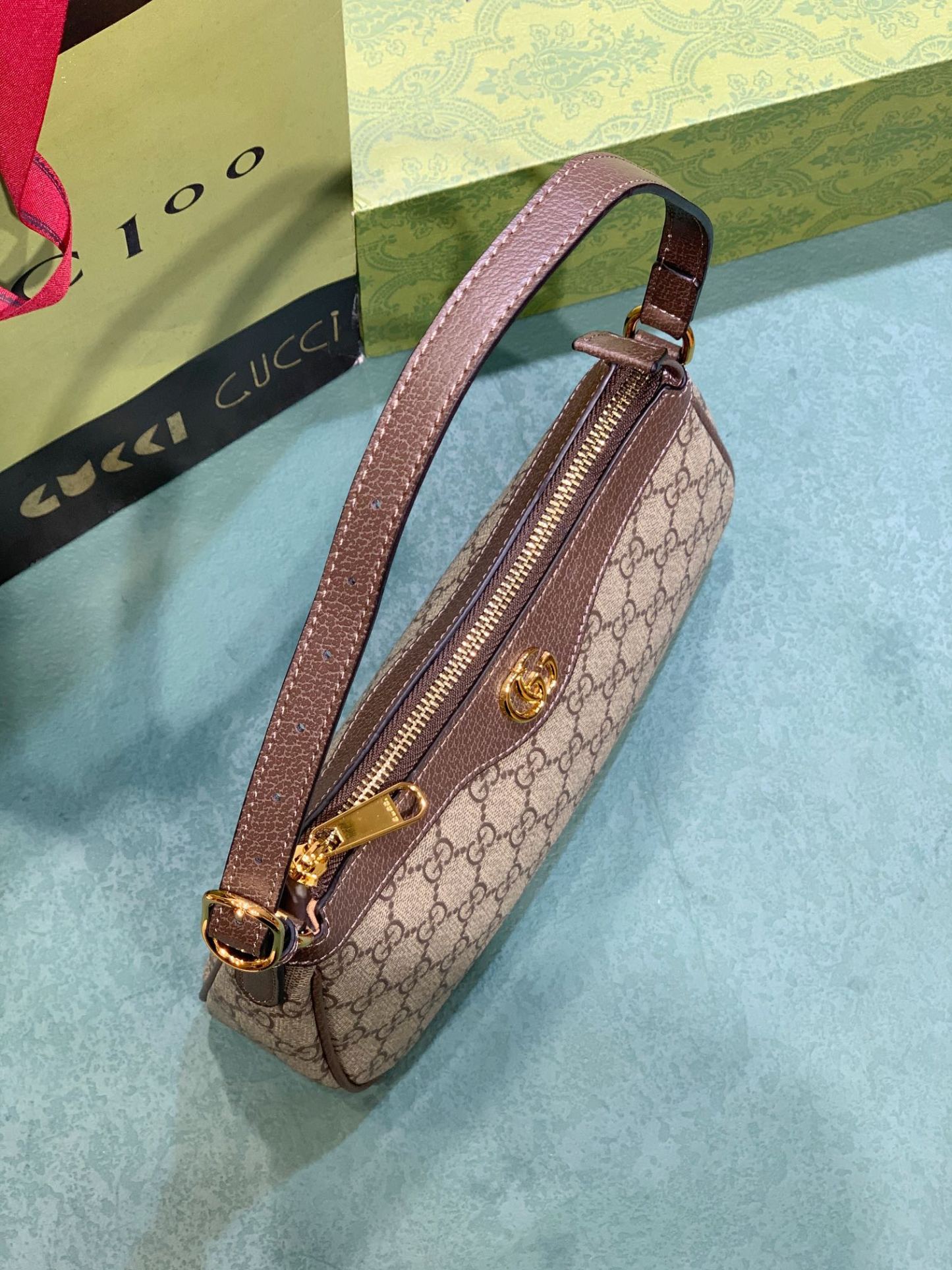 GG OPHIDIA SMALL HANDBAG 25CM 735145 KAAAD 8358