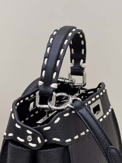 FI Peekaboo Small Black Bag For Woman 23cm/9in