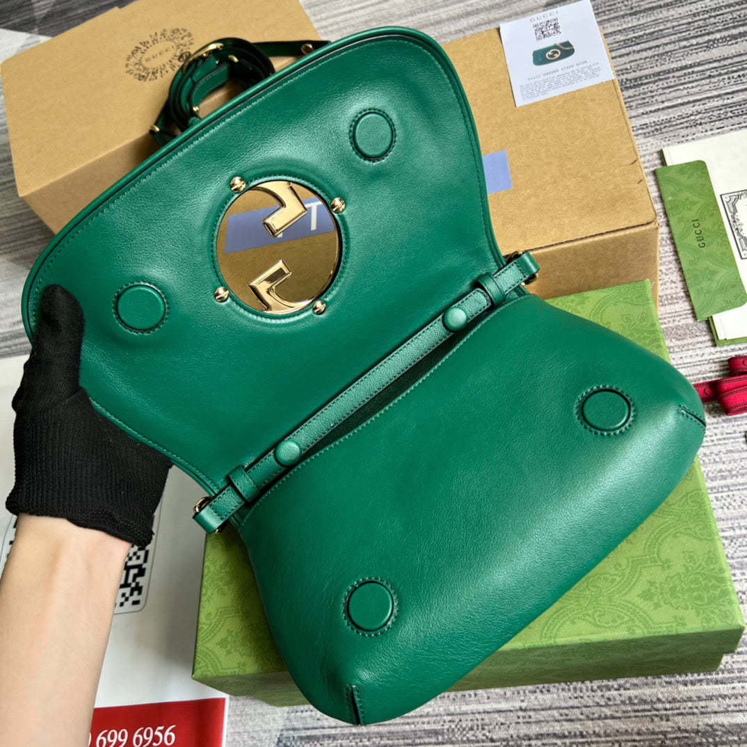 gg Blondie Shoulder Bag Green For Women, Women&#8217;s Bags 11in/28cm gg‎