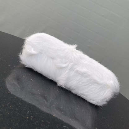 FI First Small White Fox Fur Bag For Woman 26cm/10in