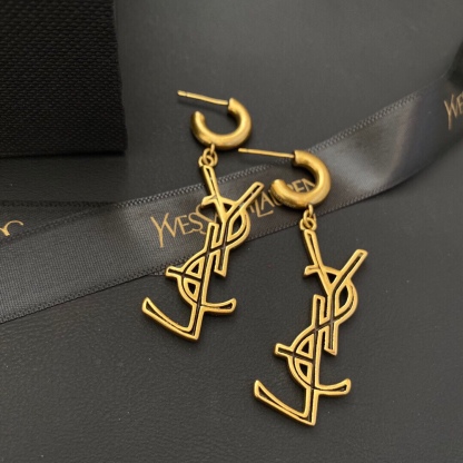 SAINT LAURENT GOLD EARRINGS