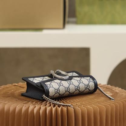 GC476432 shoulder bag Leather grey、black