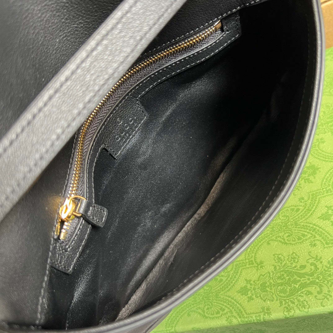gg Blondie Shoulder Bag Black For Women, Women&#8217;s Bags 11in/28cm gg‎ 699268 UXX0G 1000
