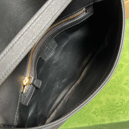 gg Blondie Shoulder Bag Black For Women, Women&#8217;s Bags 11in/28cm gg‎ 699268 UXX0G 1000