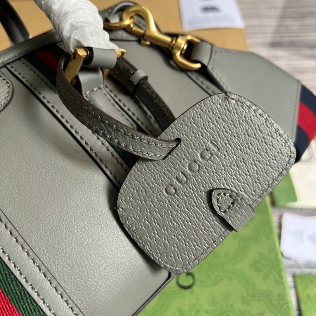 GC 715771 Exquisite MINI COWHIDE REAL LEATHER grey 22CM
