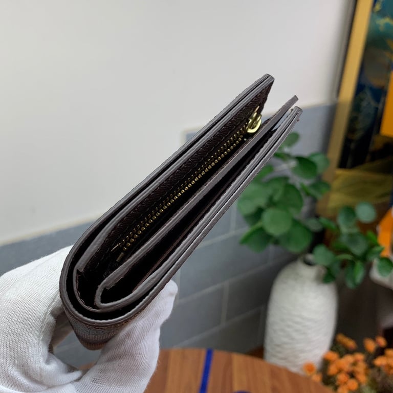 LOUIS VUITTON DAMIER BROWN COATED CANVAS 11CM N60053