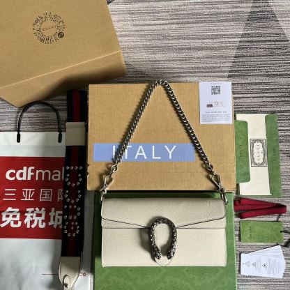GC 731782 Dionysus 25cm white COWHIDE/ REAL LEATHER