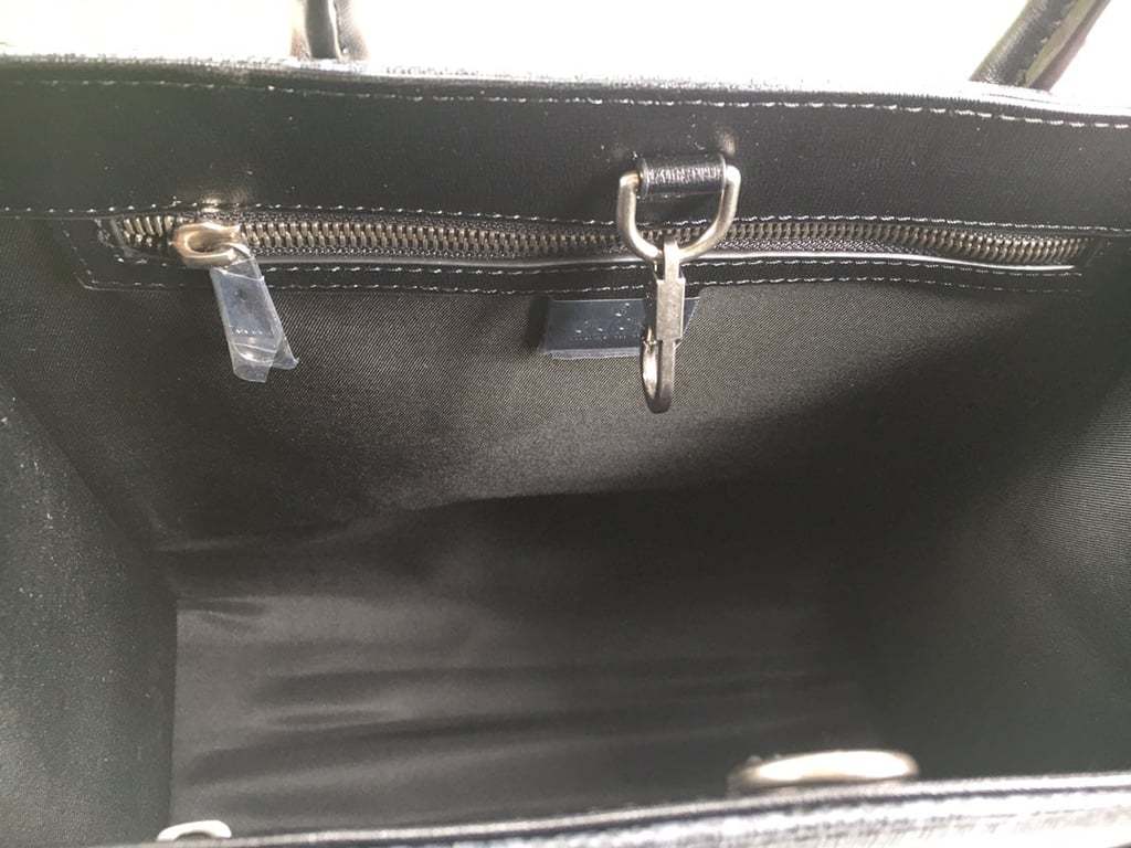 GG MEDIUM TOTE BAG WITH INTERLOCKING G 31CM BLACK