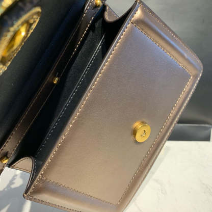 DG Small Devotion Bag In Mordore Nappa Antique Brass For Women 7.5in/19cm DG
