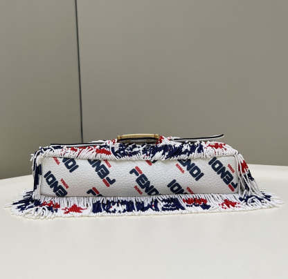 FI x FILA Mania Beaded Baguette Multicolour Bag For Woman 26cm/10in