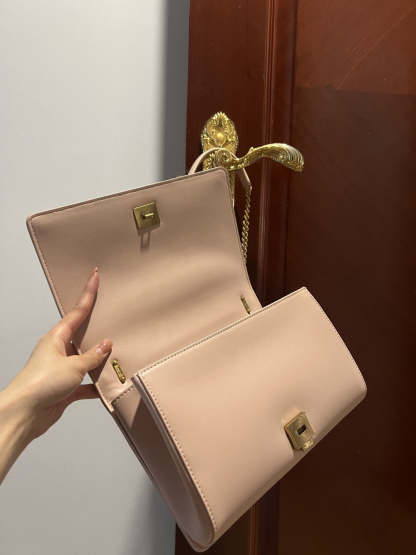 DG Large Devotion Bag In Quilted Nappa Pale Pink For Women 10in/26cm DG BB6651AV96780412