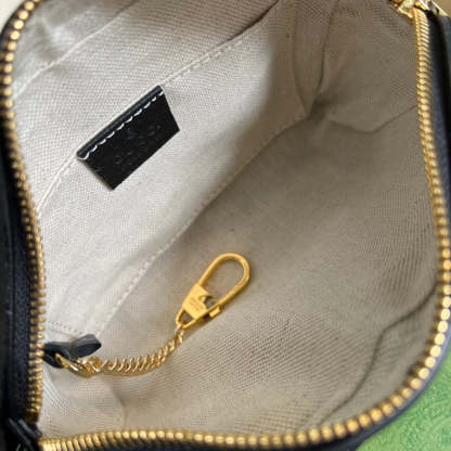 gg Ophidia Mini gg Bag Black And Ivory gg Denim Jacquard For Women  7in/17.5cm gg 517350 UN3BG 1274