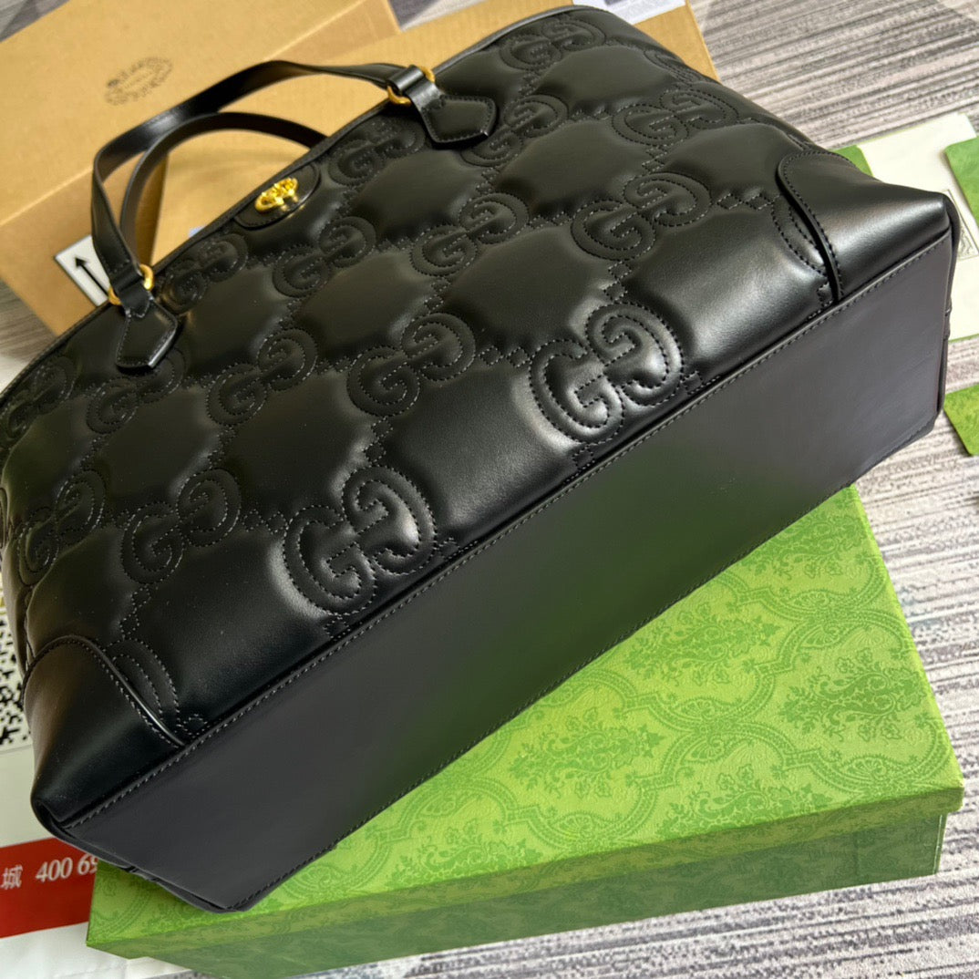 gg  Medium Tote Black For Women, Women’s Bags 15in/38cm gg ‎631685 UM8IG 1000