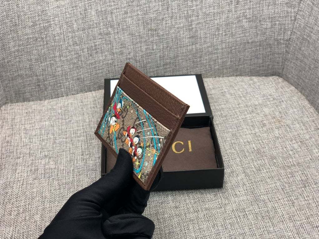 GG X DISNEY DONALD DUCK WALLET BROWN 10CM