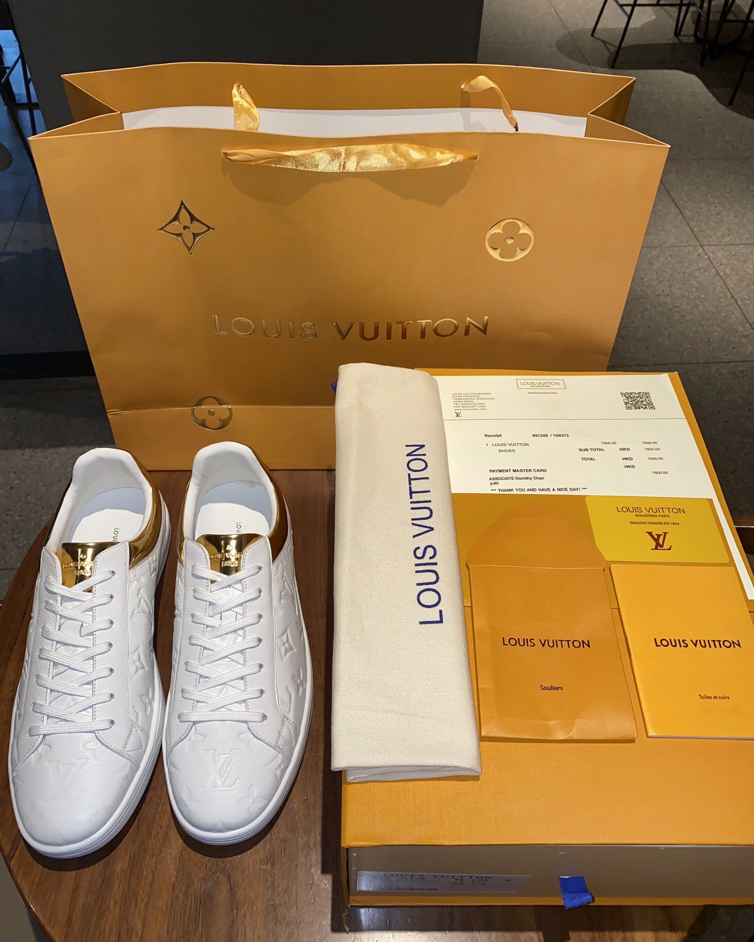 LUV LUXEMBOURG SNEAKER WHITE/GOLD