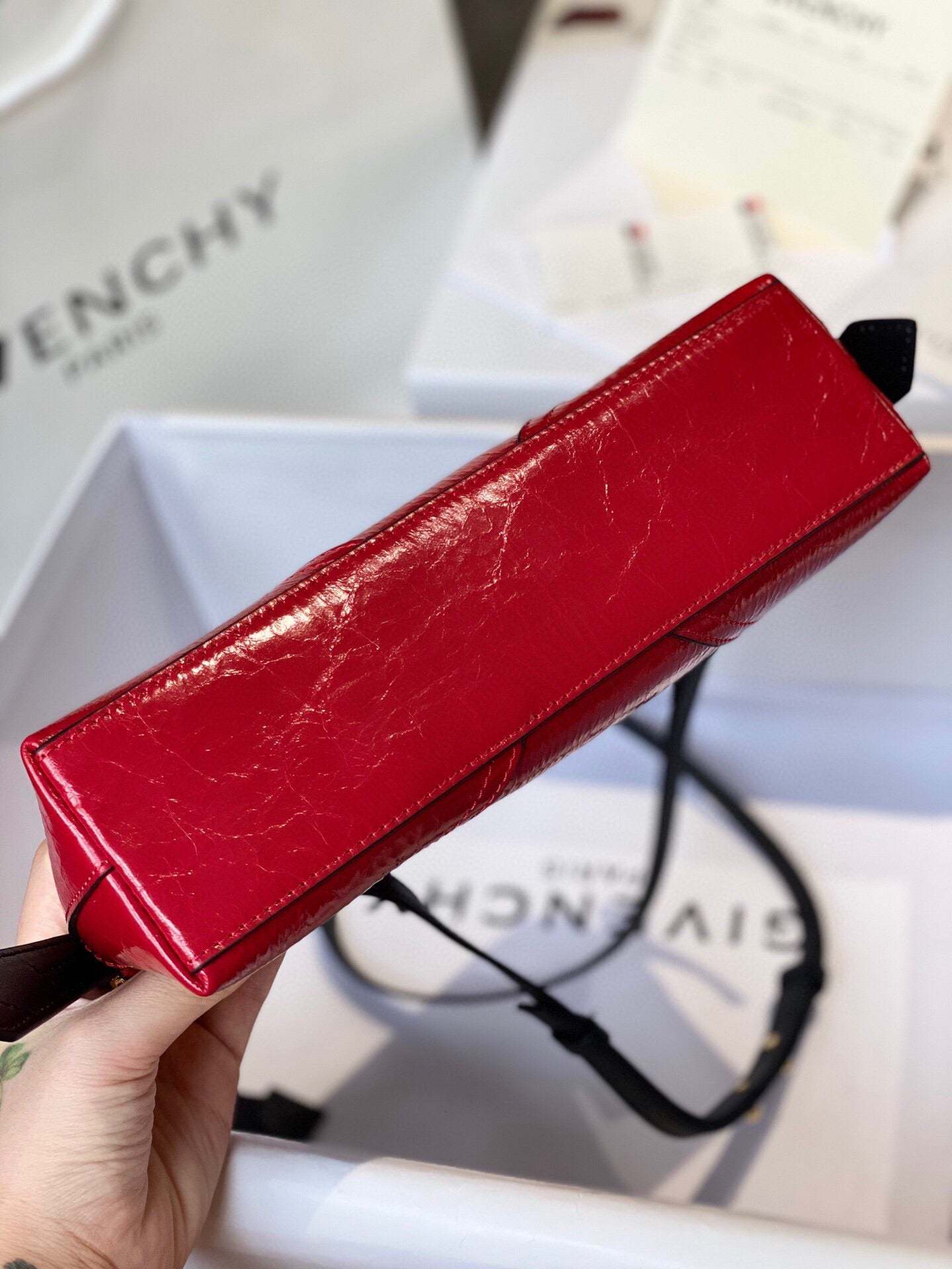 gv AAA Quality Messenger Bag Red For Women, Handbags, Shoulder And Crossbody Bags 9.8in/25cm GVC