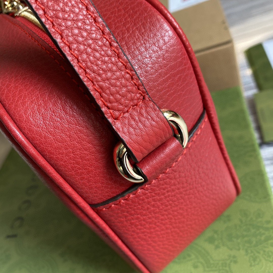 gg Soho Small Disco Bag Red For Women, Women&#8217;s Bags, Shoulder And Crossbody Bags 8in/21cm gg 308364