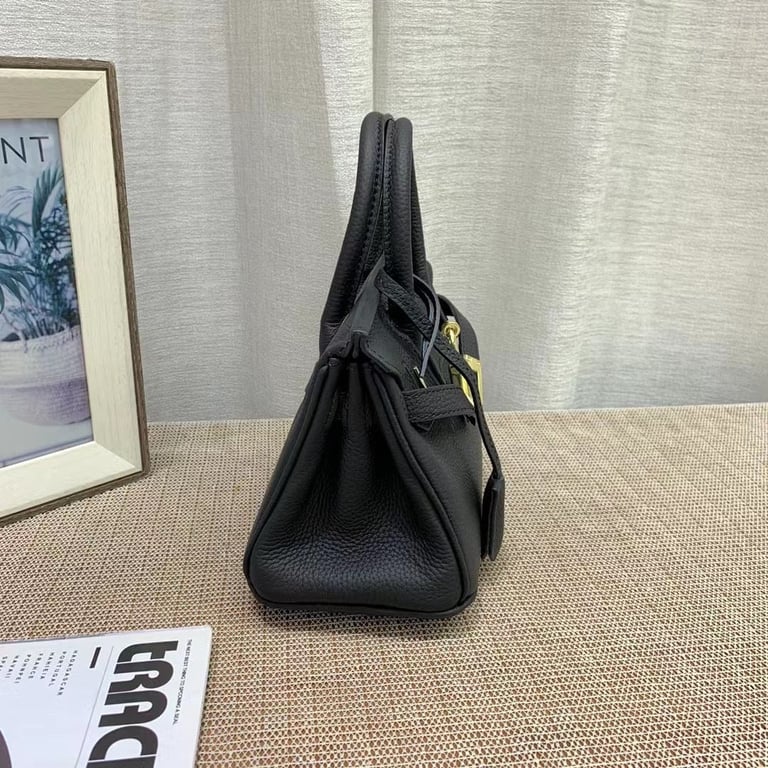 HM BIRKIN MINI GOLD HARDWARE EPSOM BLACK 20CM