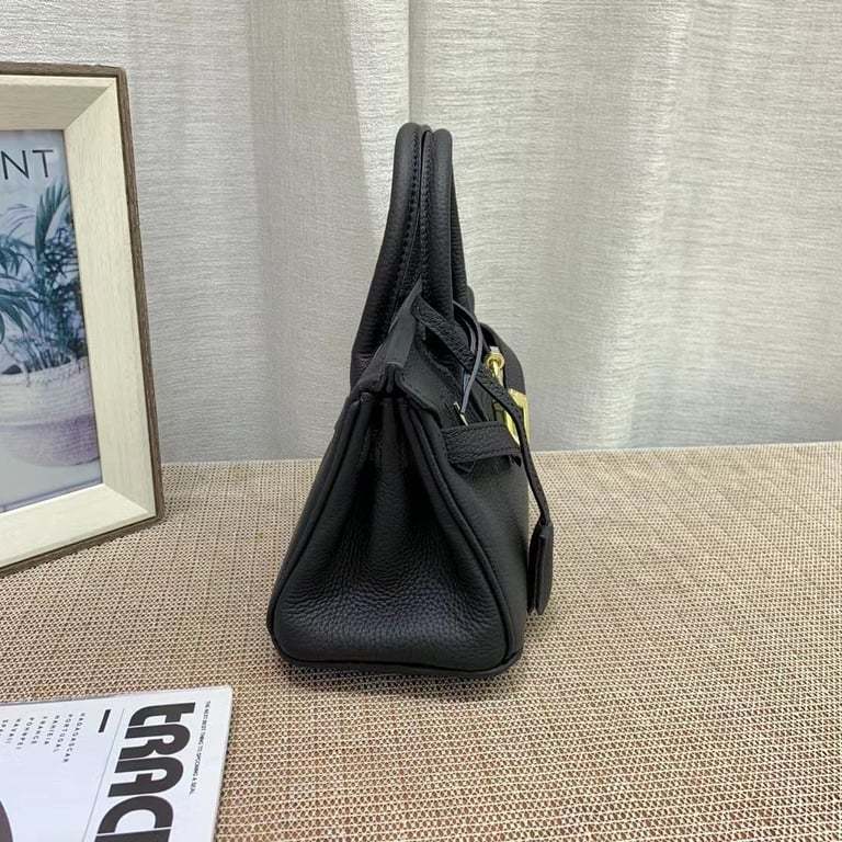 HM BIRKIN MINI GOLD HARDWARE EPSOM BLACK 20CM