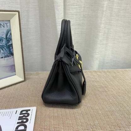 HM BIRKIN MINI GOLD HARDWARE EPSOM BLACK 20CM