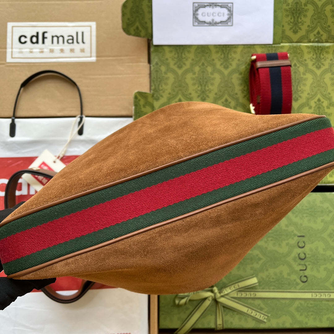 gg Atache Large Shoulder Bag Dark Brown For Women, Women’s Bags 13.8in/35cm gg ‎‎702823 DVVKG 2664