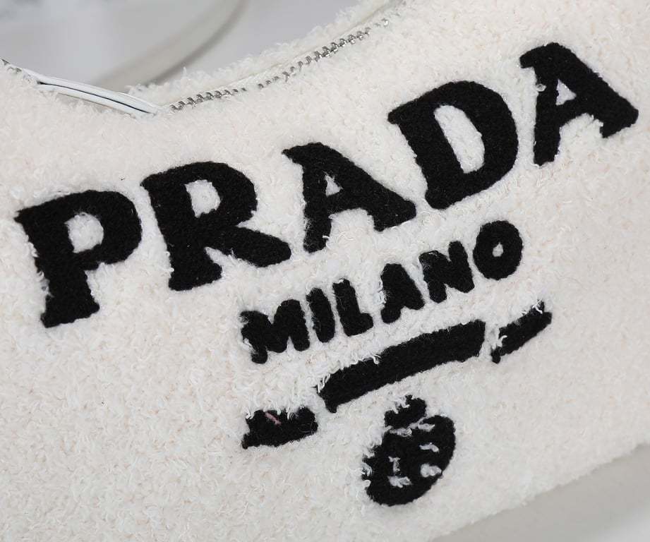 PR RE-EDITION 2000 TERRY MINI BAG WHITE 22CM 1NE515 2DXO F0964