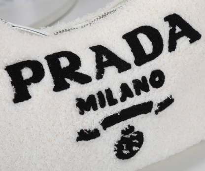 PR RE-EDITION 2000 TERRY MINI BAG WHITE 22CM 1NE515 2DXO F0964