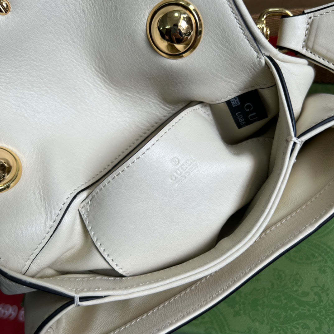 gg Blondie Mini Bag White For Women, Women’s Bags 8.7in/22cm gg‎ ‎698643 UXXAG 9161