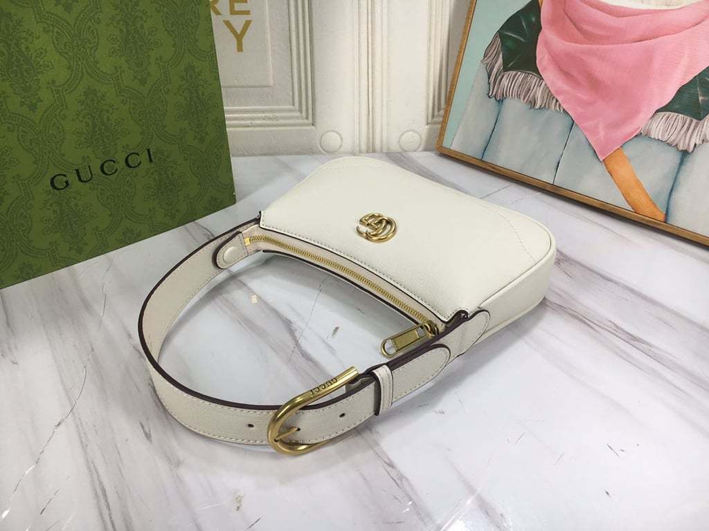 GG APHRODITE MINI SHOULDER BAG 21CM WHITE