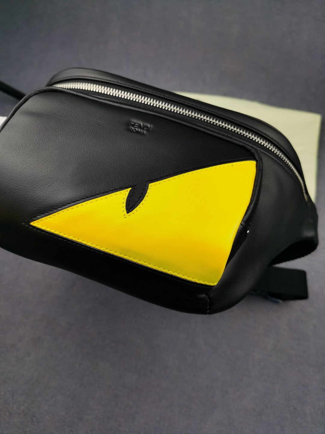 FI Little Monster Belt Bag Black/Yellow For Men, Men&#8217;s Bag 7.9in/20cm FF