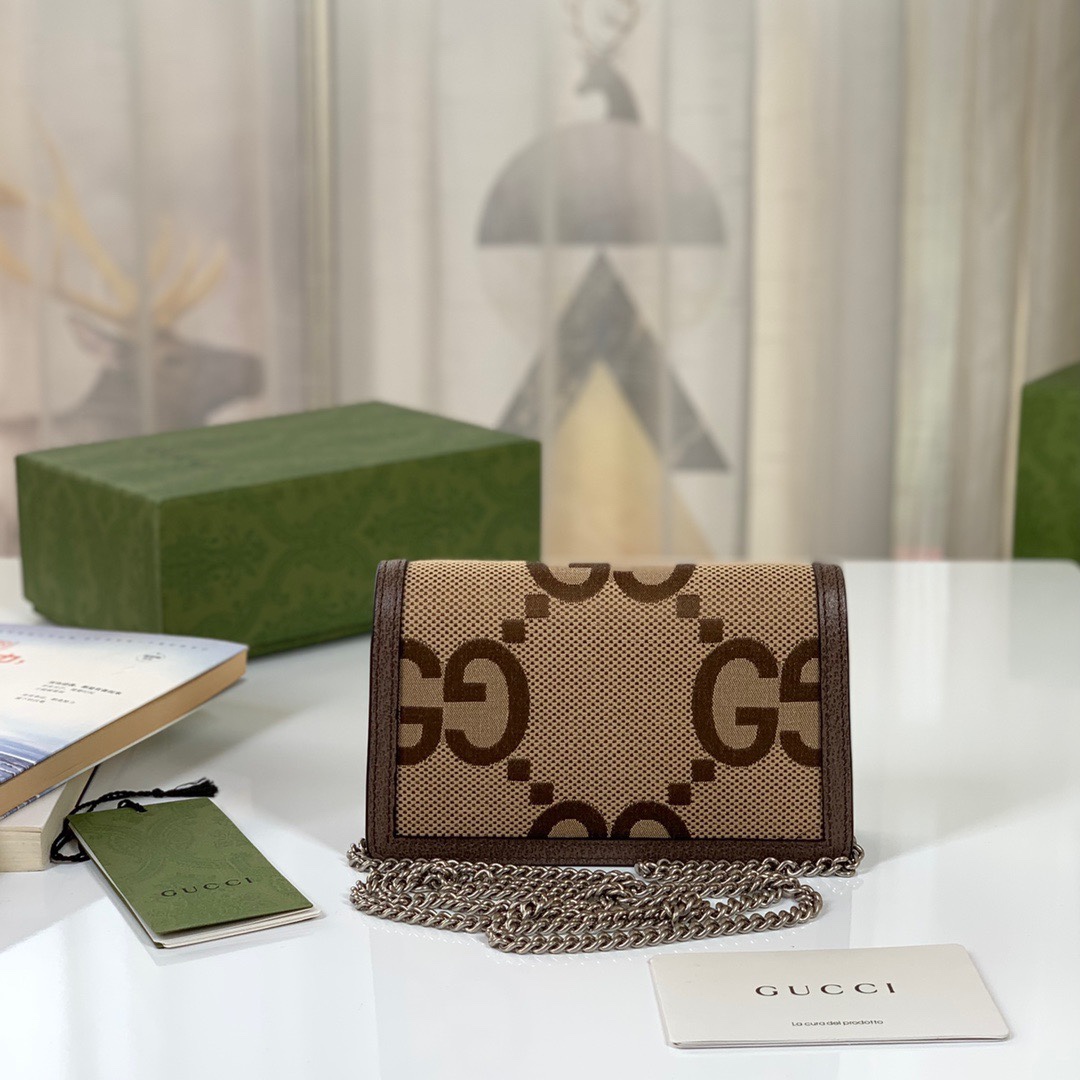 GG DIONYSUS JUMBO GG CHAIN WALLET 401231 UKMBN 2572