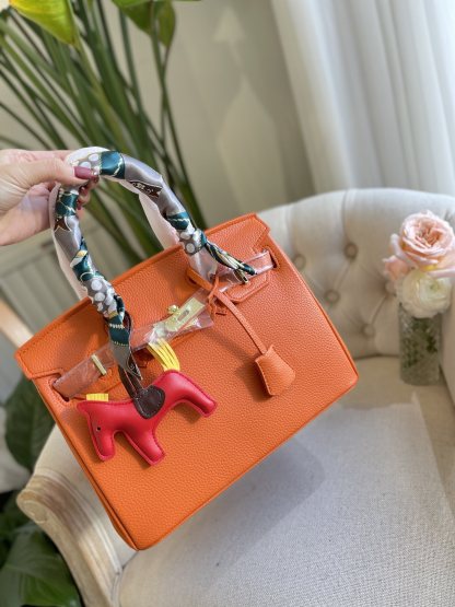 HM BIRKIN 35 TOGO LEATHER GOLD HARDWARE ORANGE 35CM