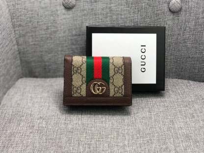 GG OPHIDIA GG CARD CASE WALLET 11CM 523155 96IWG 8745