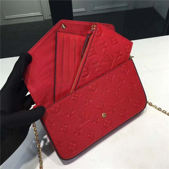 LUV FÉLICIE POCHETTE SCARLET RED