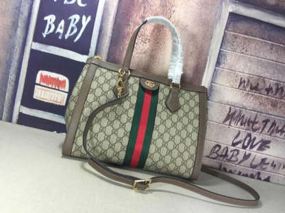 GG OPHIDIA GG MEDIUM TOP HANDLE TOTE BAG 524537 K05NB 8745