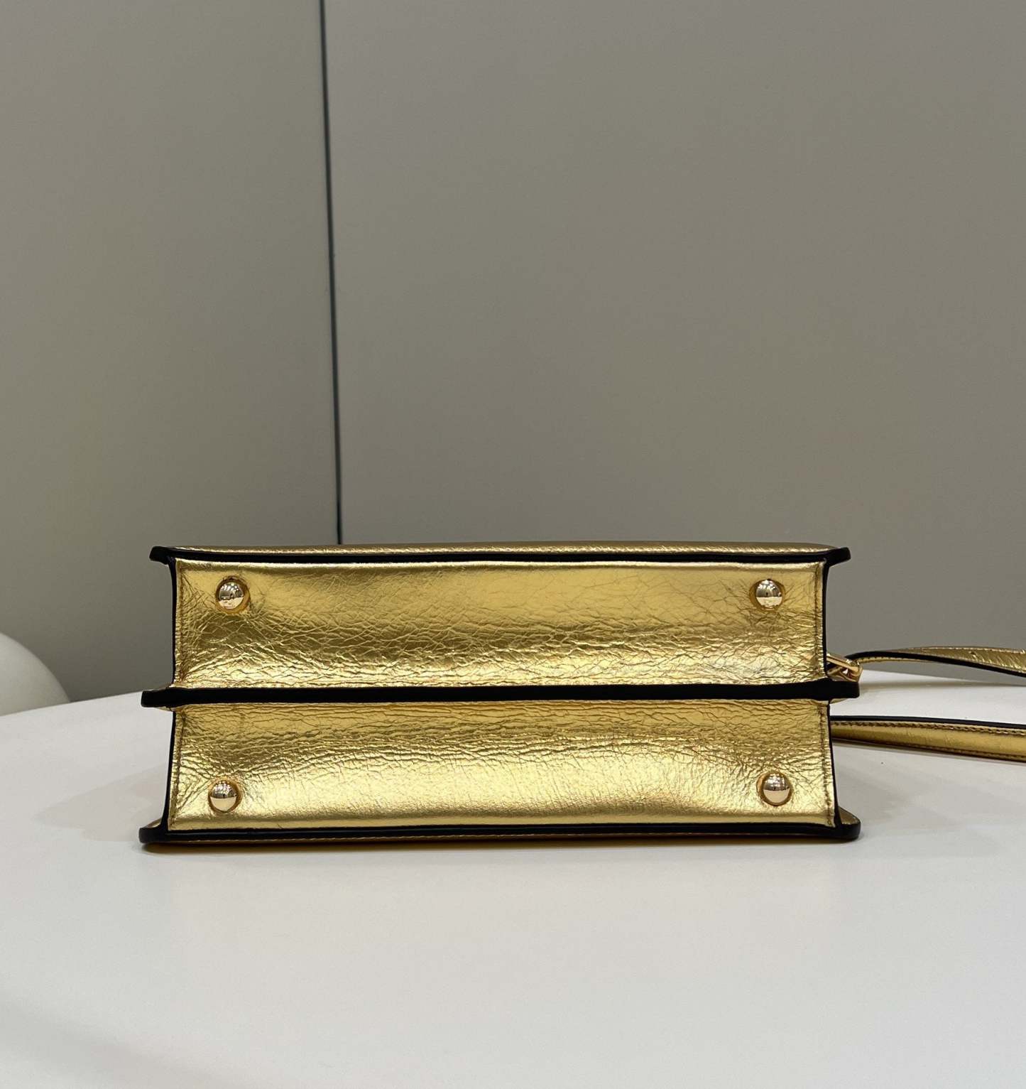 FI Peekaboo Medium Gold Bag For Woman 33cm/13in